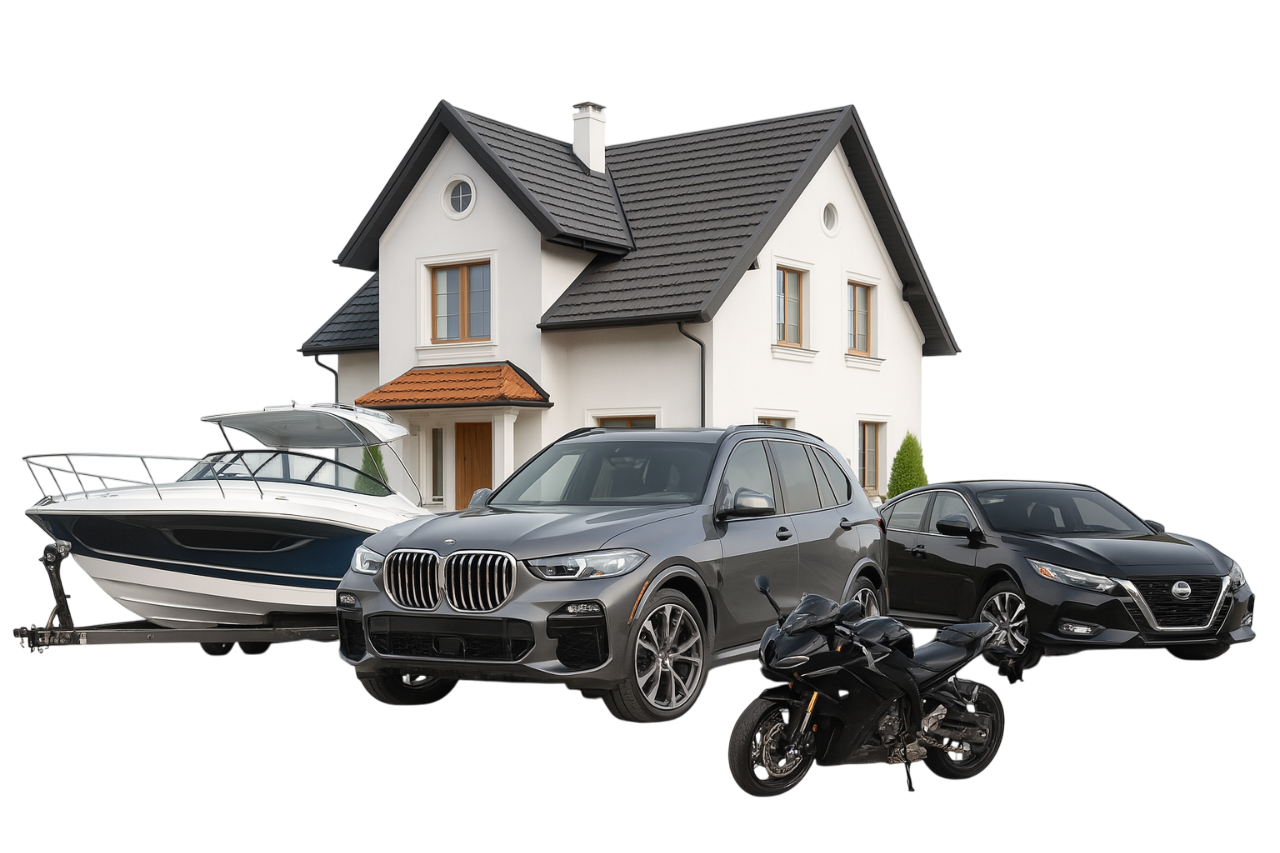 Casa moderna com carro